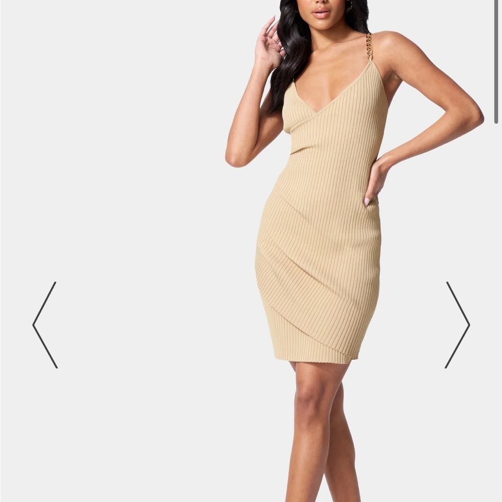 Chain Strap Faux Wrapped Dress 🤩🤩🤩